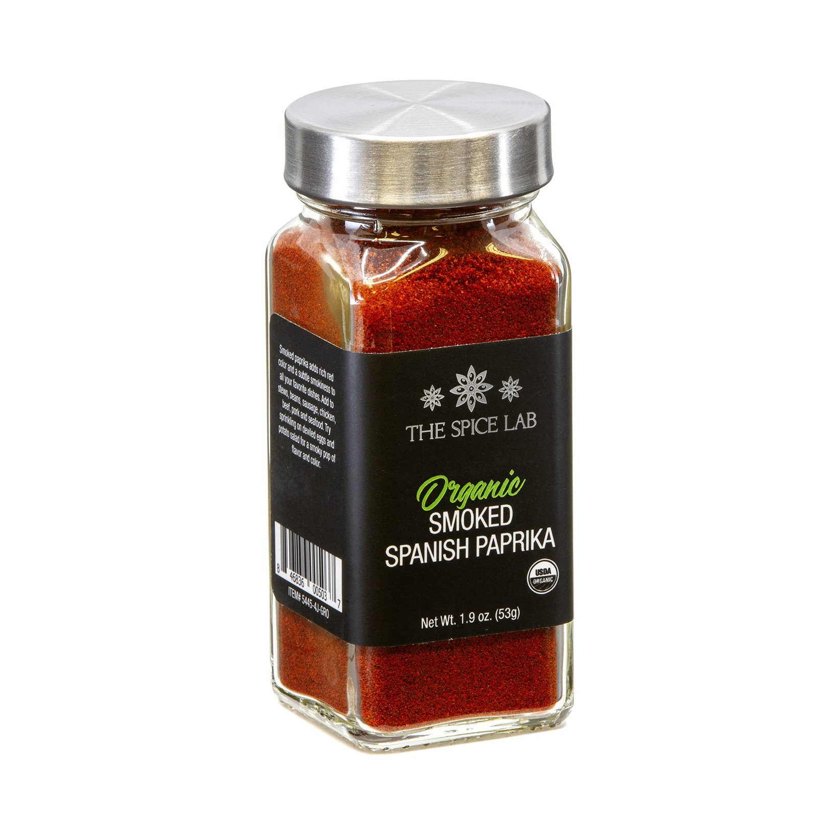The Spice Lab Organic Smoked Paprika – Vegan 1.9 Ounce (Pack of 1), RED
