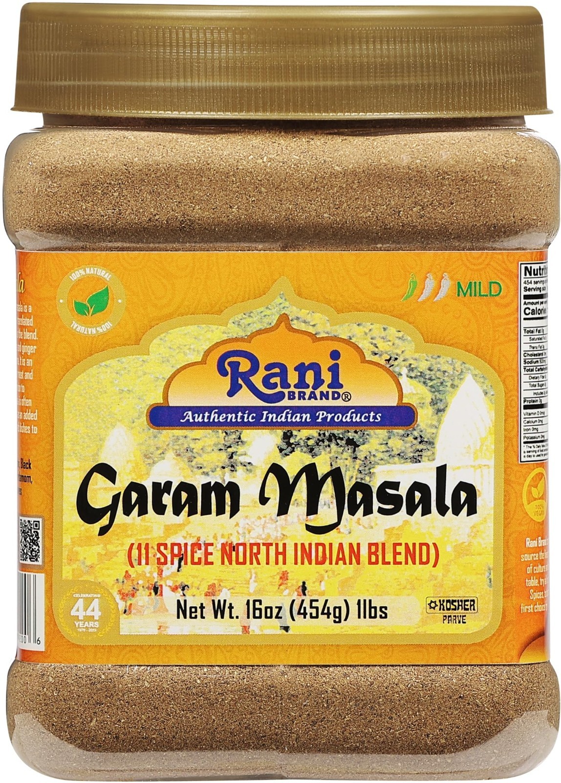 Garam Masala 11-Spice Blend 16oz – All Natural, Vegan, Gluten-Free, Non-GMO