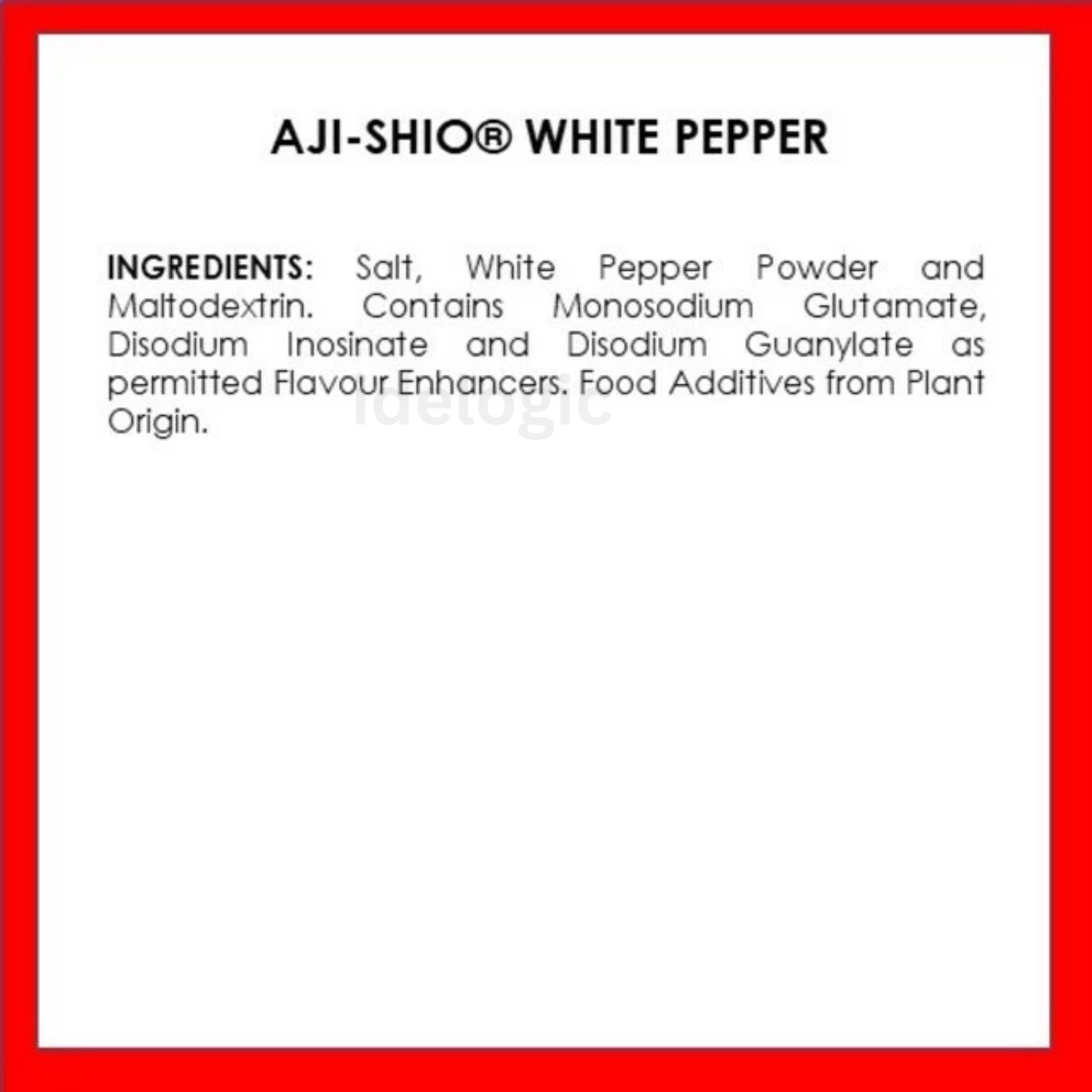 Ajinomoto Aji-Shio White Pepper 40g x 5 Refill Packs Savory Spice Flavoured Cook