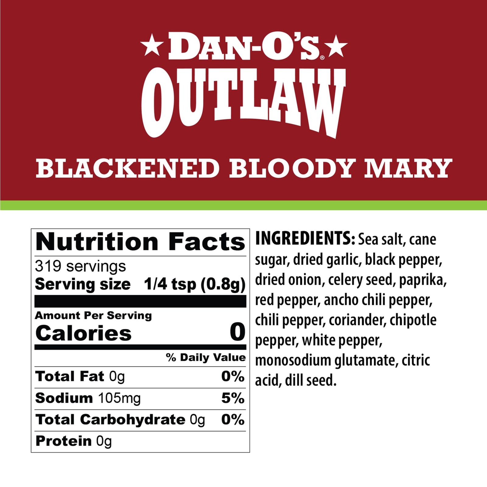Dan-O’s Outlaw Seasoning 3-Pack Butter Dust Steak Blackened Spice Blends