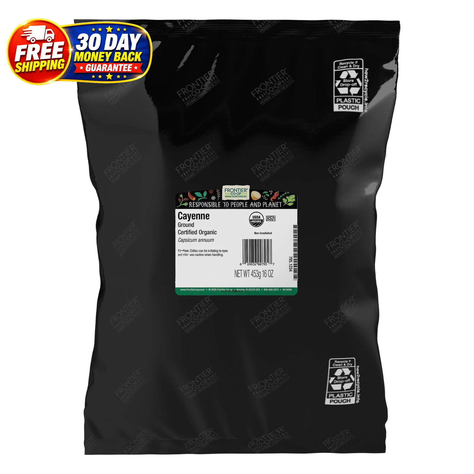 Cayenne Pepper, Bulk Spice, 16 Ounce (Pack of 1), No Color