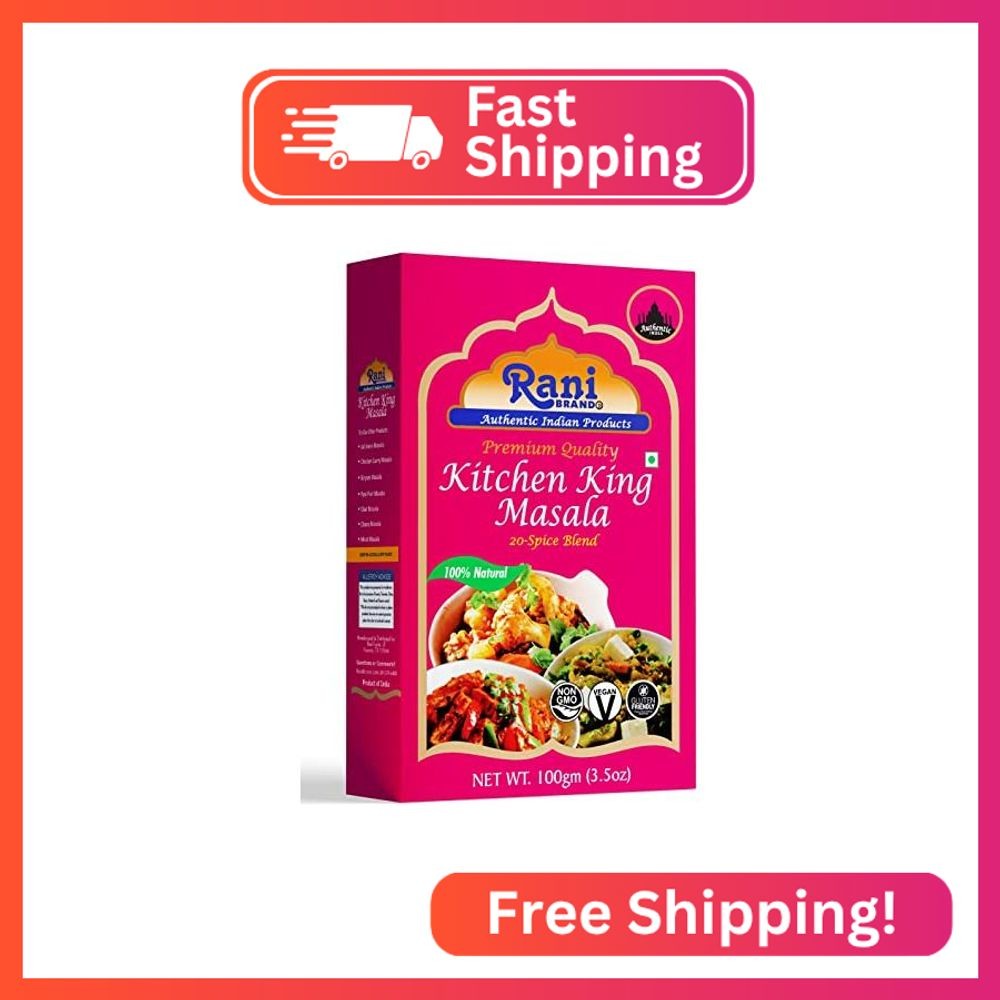 Rani Kitchen King Masala (20-Spice Curry blend) 3.5oz (100g) ~ All Natural | Veg