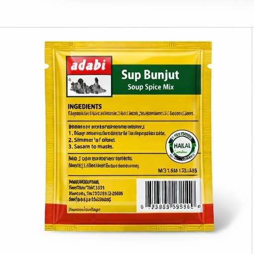 ADABI Sup Bunjut Soup Mix 8g x 24 Packs – Malaysian Instant HALAL FREE SHIPPING