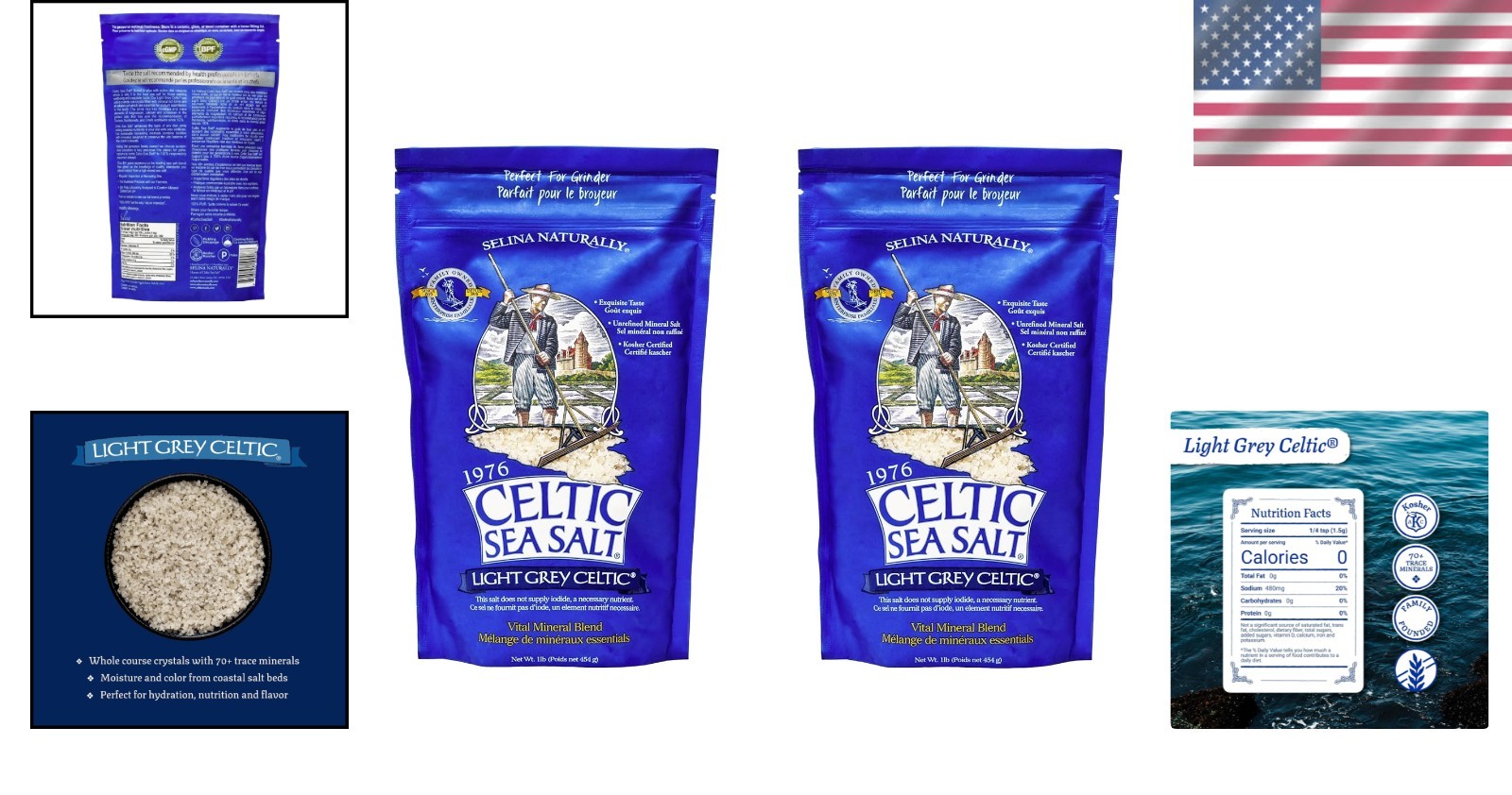 Sustainably Harvested Mineral Salt 70 Trace Minerals Cooking and Finishing Use