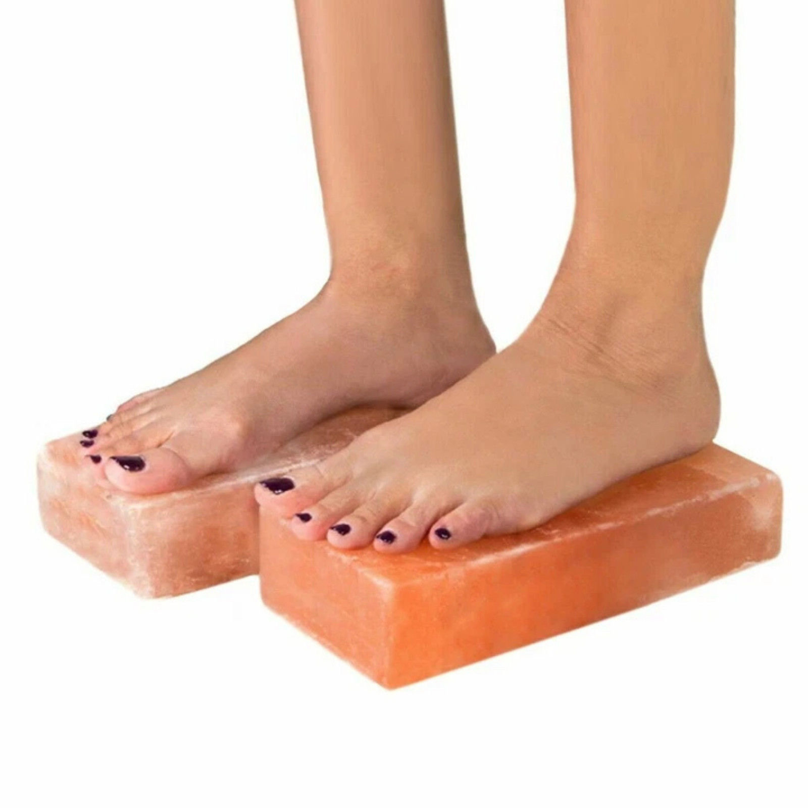 Himalayan Pink Salt Foot Therapy Blocks – Organic Spa Detox Anti-Bacterial