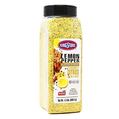Kingsford Badia Lemon Pepper All-Purpose Seasoning 1.5 lb Pack of 2