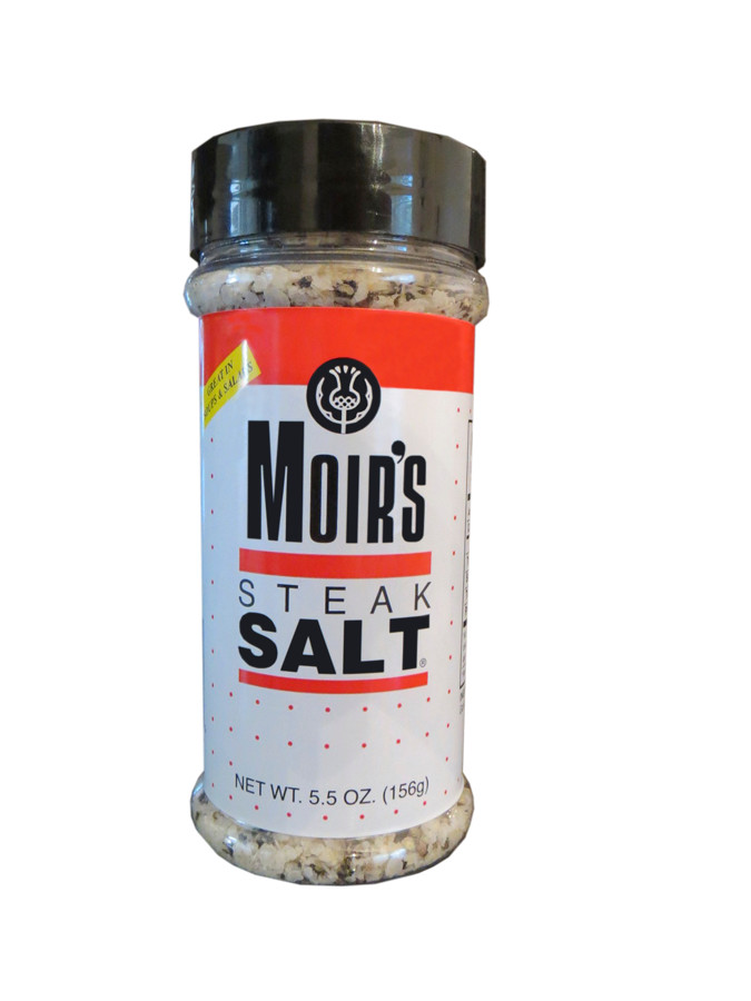 Moir’s Steak Salt, Pack of Six 5.5 Oz Shaker Bottles
