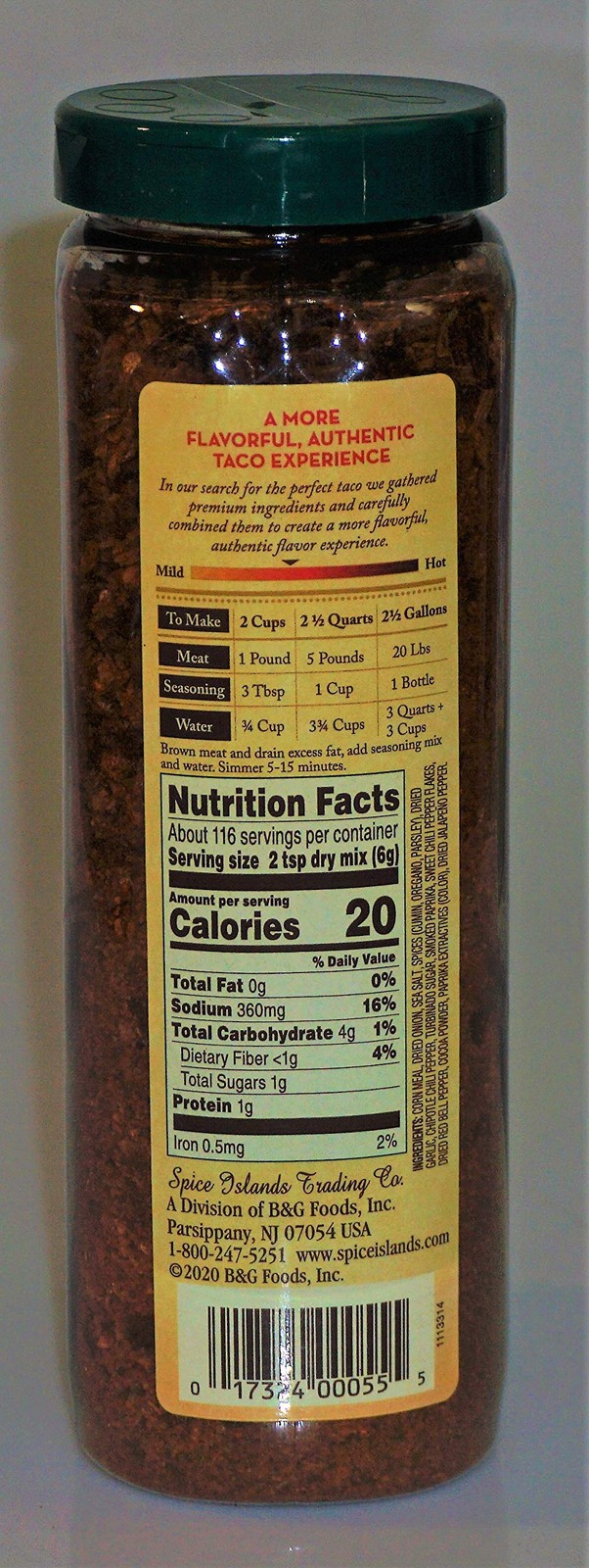 Premium Taco Seasoning, 24.5 Ounce