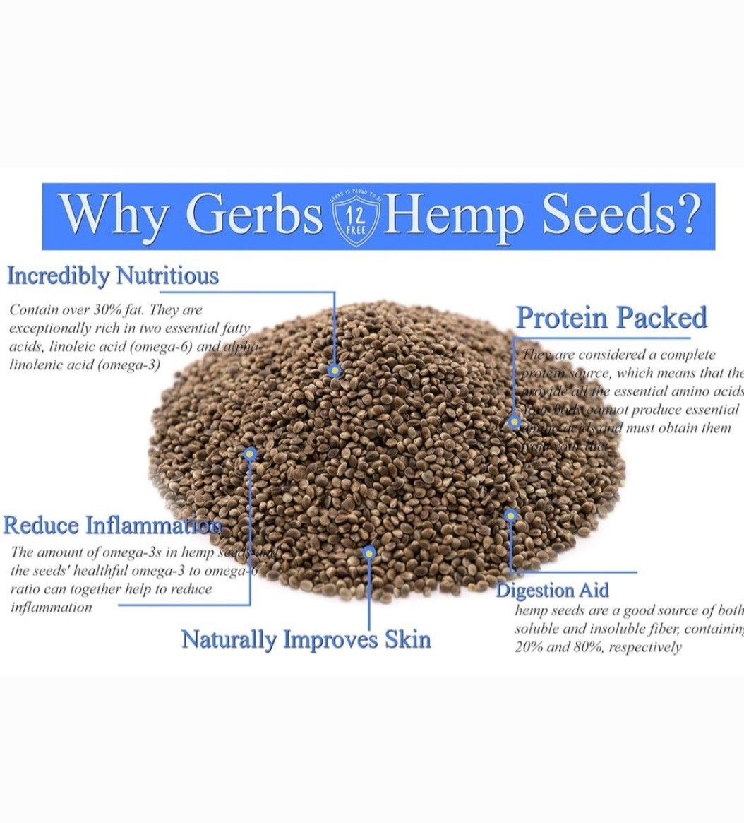 100% PURE ROASTED HEMP SEEDS GLUTEN-FREE nonGMO ORGANIC GROWN