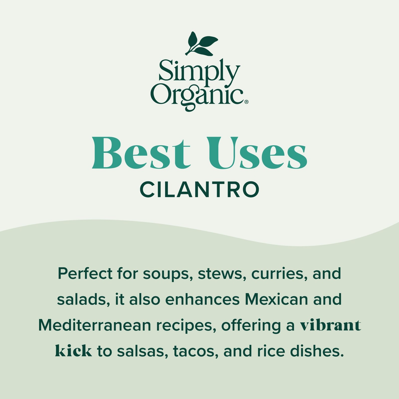 Simply Organic Cilantro Leaf, Certified Organic, Kosher | 0.78 0.78, No Color