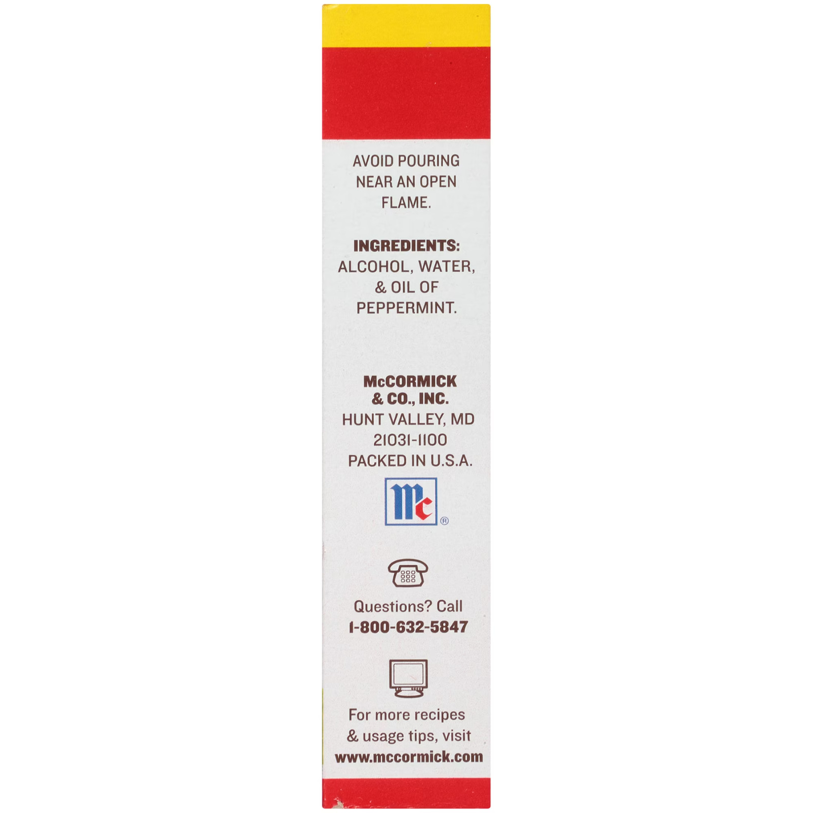 McCormick Non-GMO Pure Mint Extract, 2.0 fl oz Box