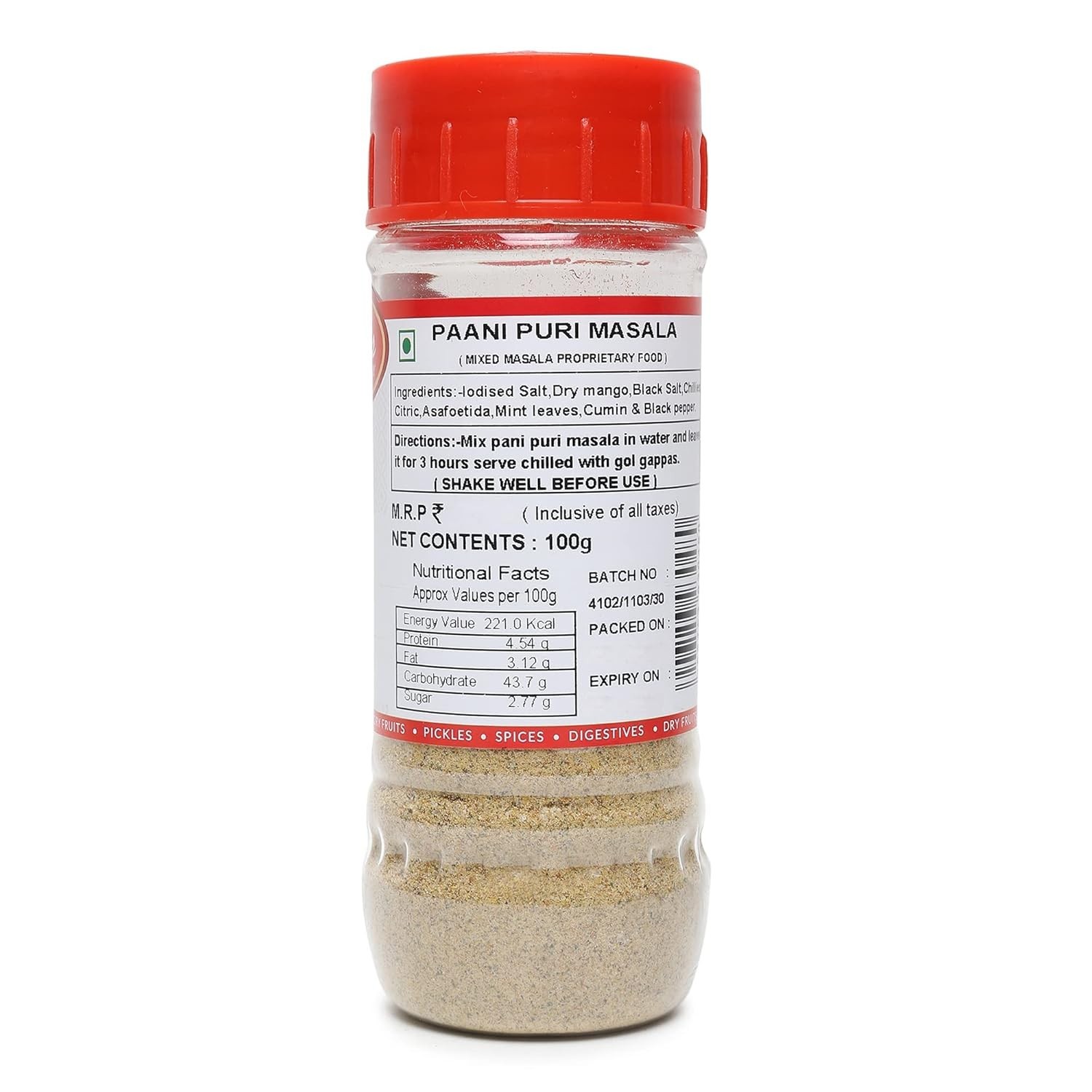Roopak’s Pik-n-Pay-Pani Puri Masala 100g