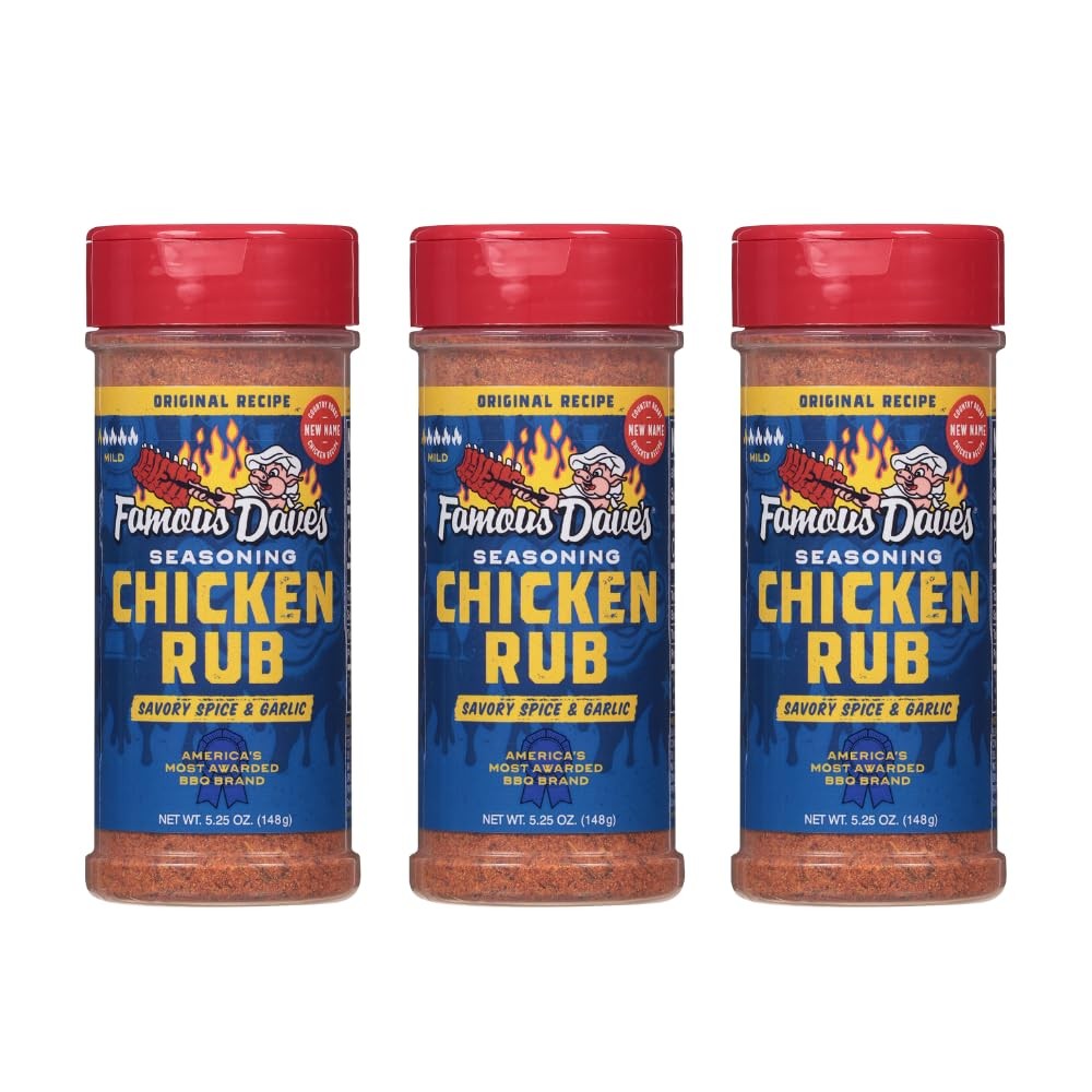 Famous Dave’s – 3 pck, Chicken Rub Seasoning (15.75 5.25 Ounce (Pack of 3)