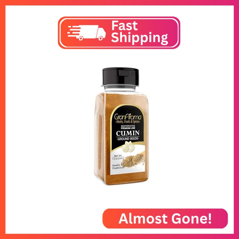 GranAroma 7.2 oz Ground Cumin, Aromatic Spice, Tacos & Soups