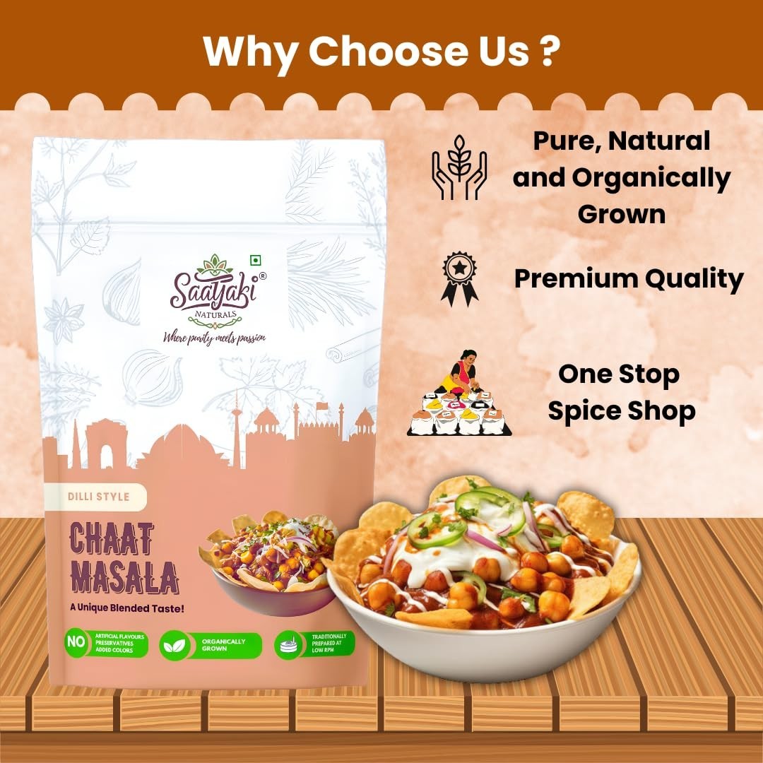 SAATYAKI NATURALS DILLI CHAAT MASALA 50g