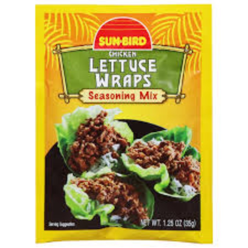 24x Sun Bird Lettuce Wraps Seasoning Mix Flavor Packets Lot New 1.25oz
