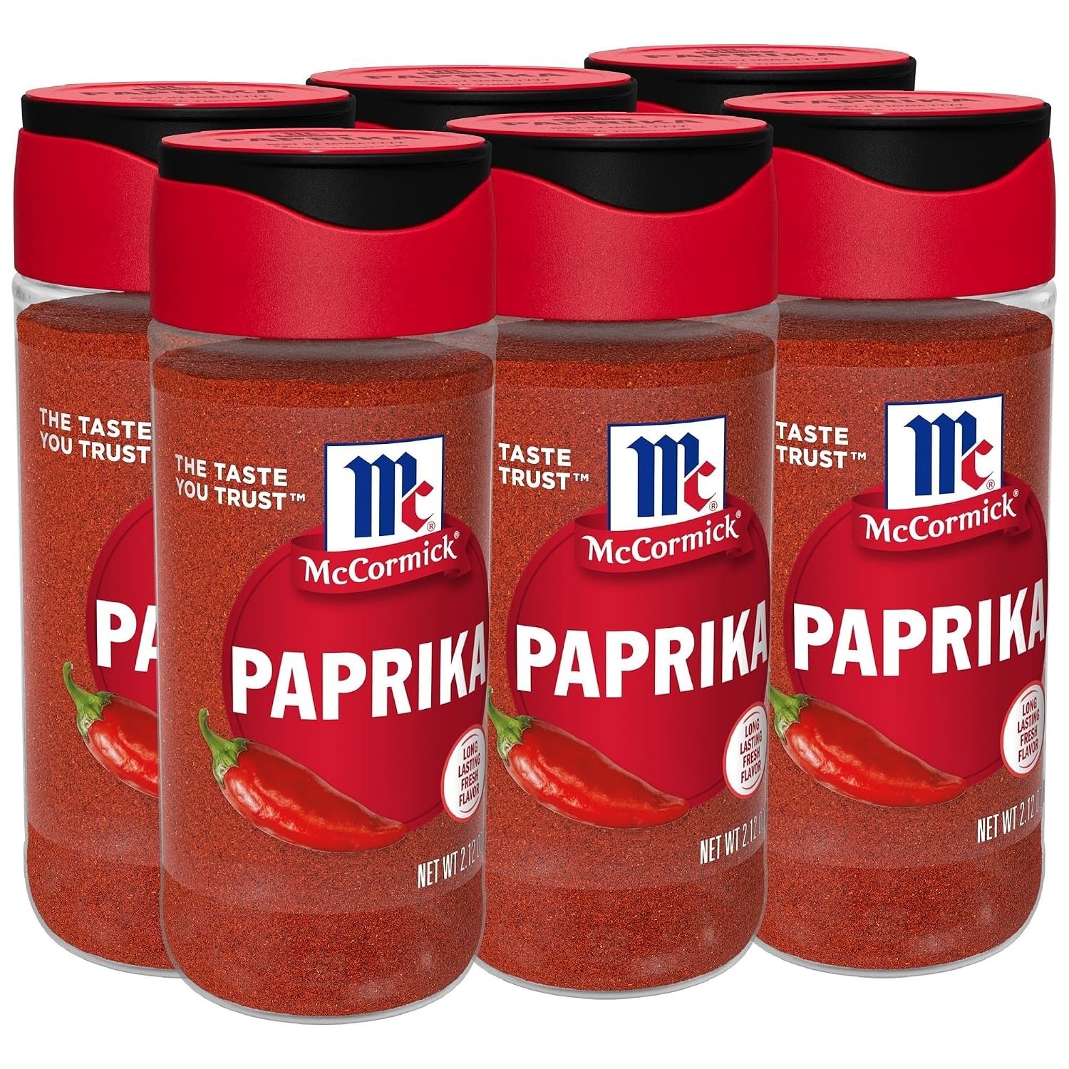 2.12 oz Paprika Spice Pack of 6 – Enhance Your Dishes with Sweet Pepper Flavor