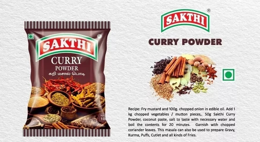 SAKTHI Curry Masala 50 g (Pack of 6) Free shipping world wide