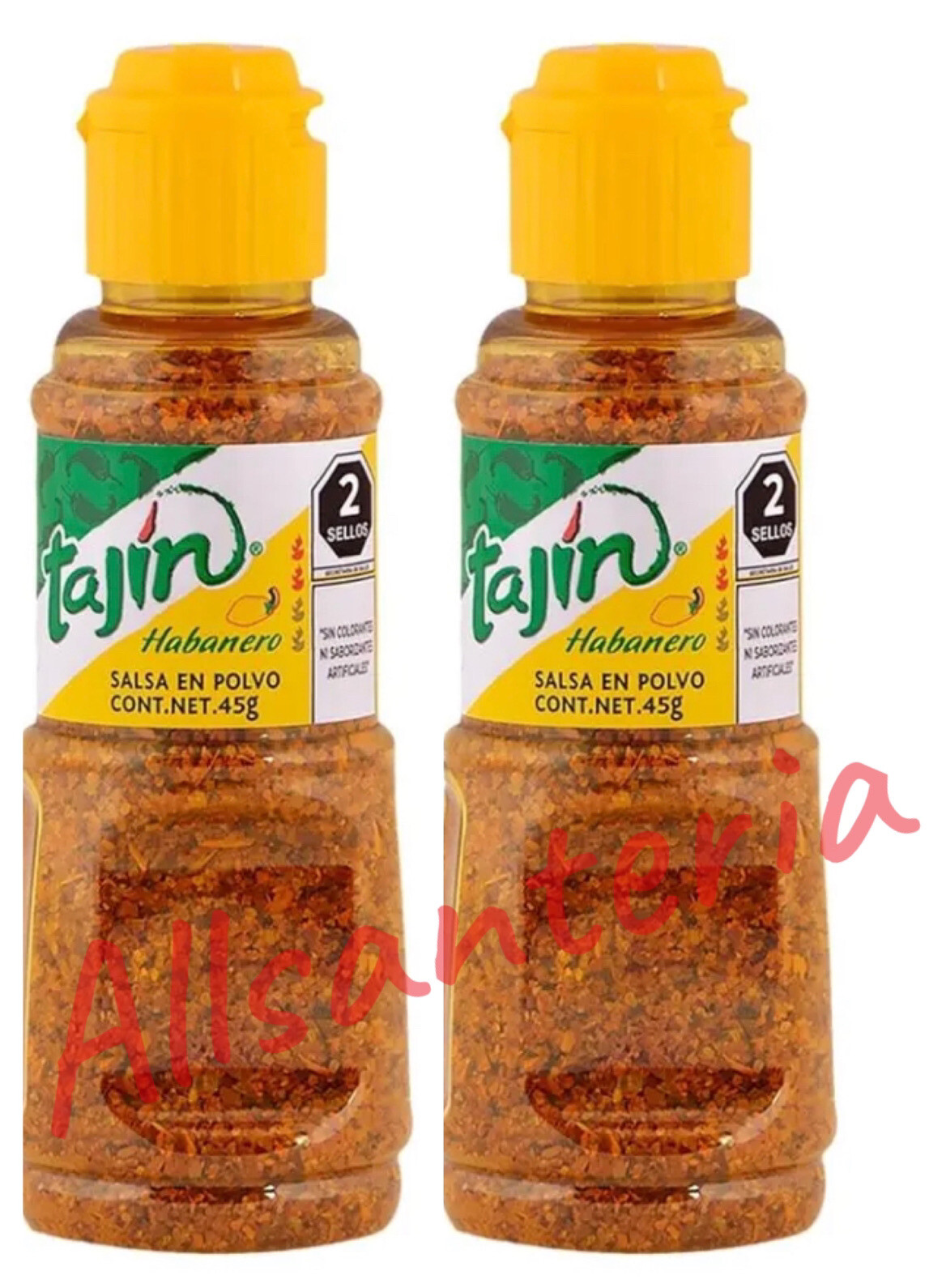 2X TAJIN HABANERO POWDER CHILI – 2 BOTTLES of 1.6oz ea – FREE 1st CLASS SHIPPING
