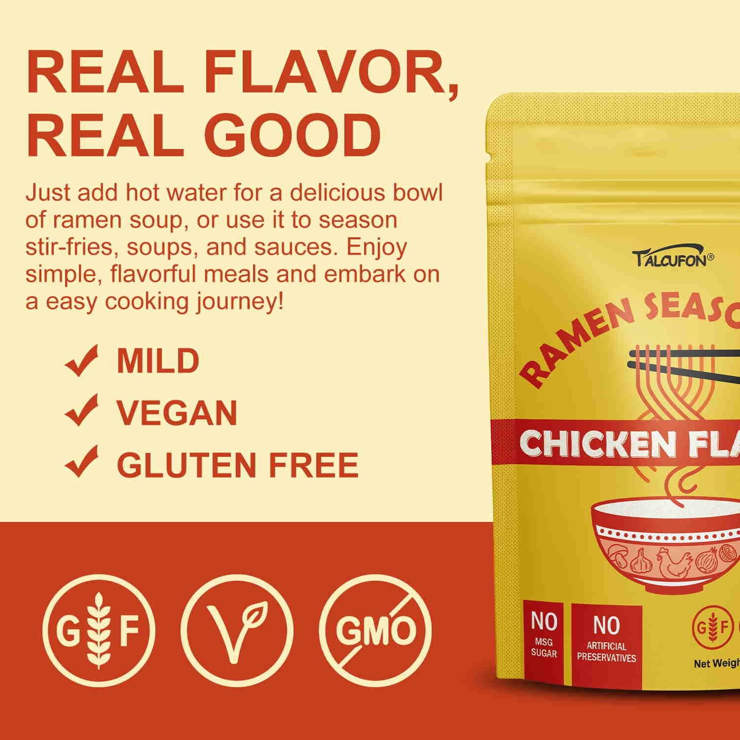 Ramen Seasoning 10.58 Oz Traditional Chicken Ramen Seasoning Reduced Salt Glu…