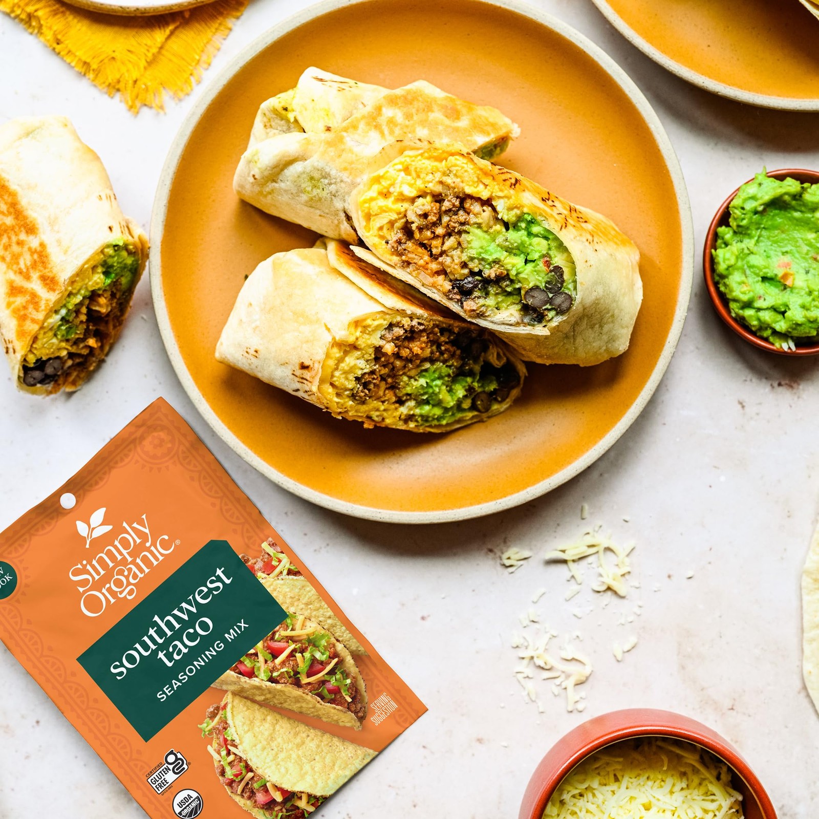 Simply Organic Southwest Taco Seasoning Mix, Gluten Free, Certified Organic,