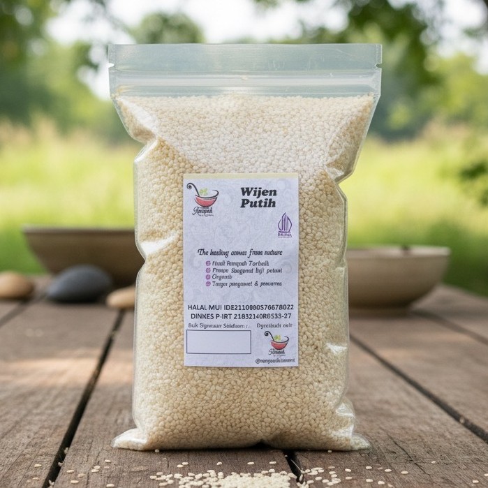 White Sesame Seeds 1kg | Halal | Kitchen Topping & Baking | Eco Conscious Flavor