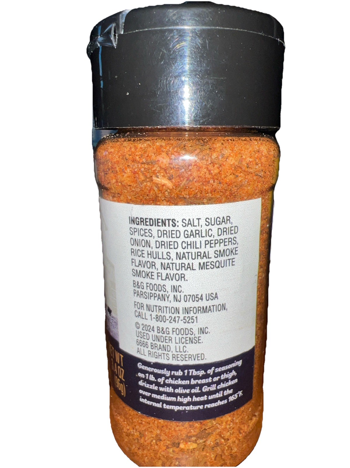 Four Sixes Bunkhouse BBQ, Natural Smoky Mesquite Spices BBQ Seasoning Blend 6 oz