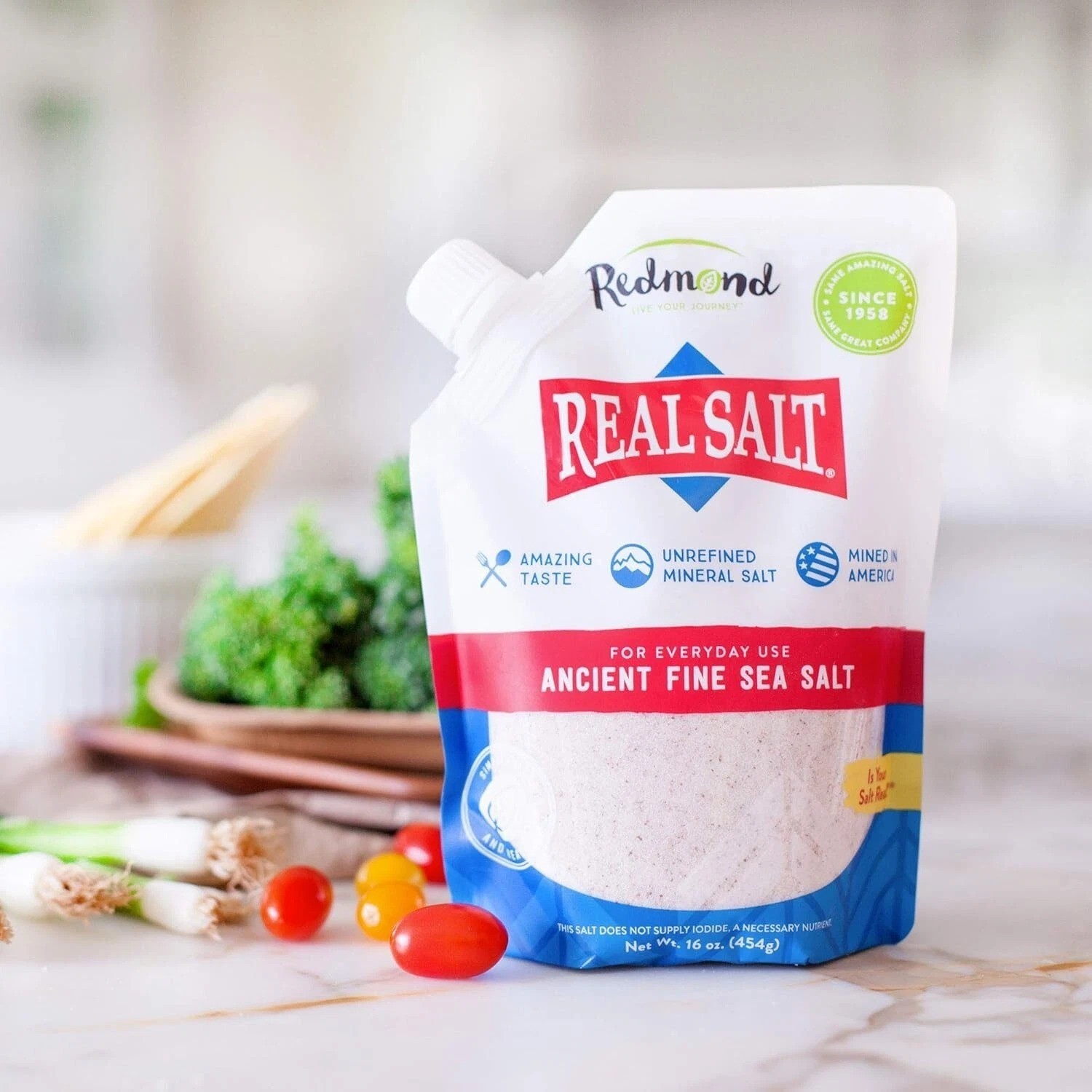 REDMOND Real Sea Salt – Natural Unrefined Gluten Free Fine,