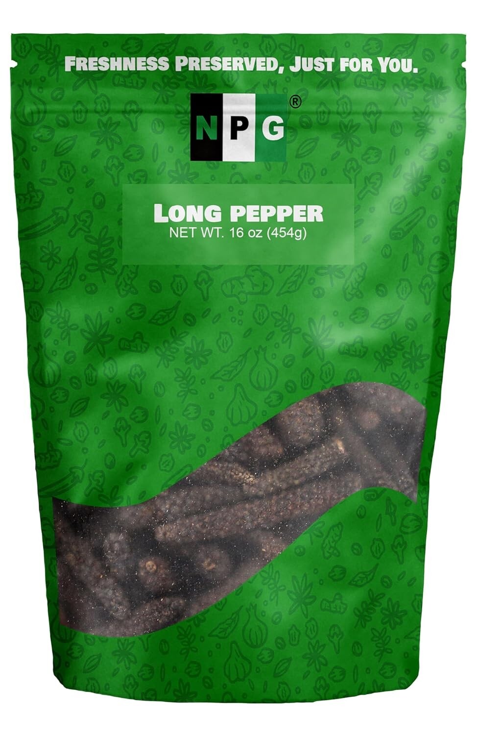 NPG Long Pepper 16 Oz, Piper Longum Black Peppercorns, Mediterranean Cuisine