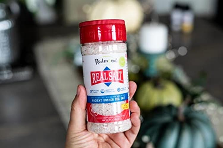 Redmond Real Sea Salt – Natural Unrefined Gluten Free Kosher, 10 Ounce Shaker
