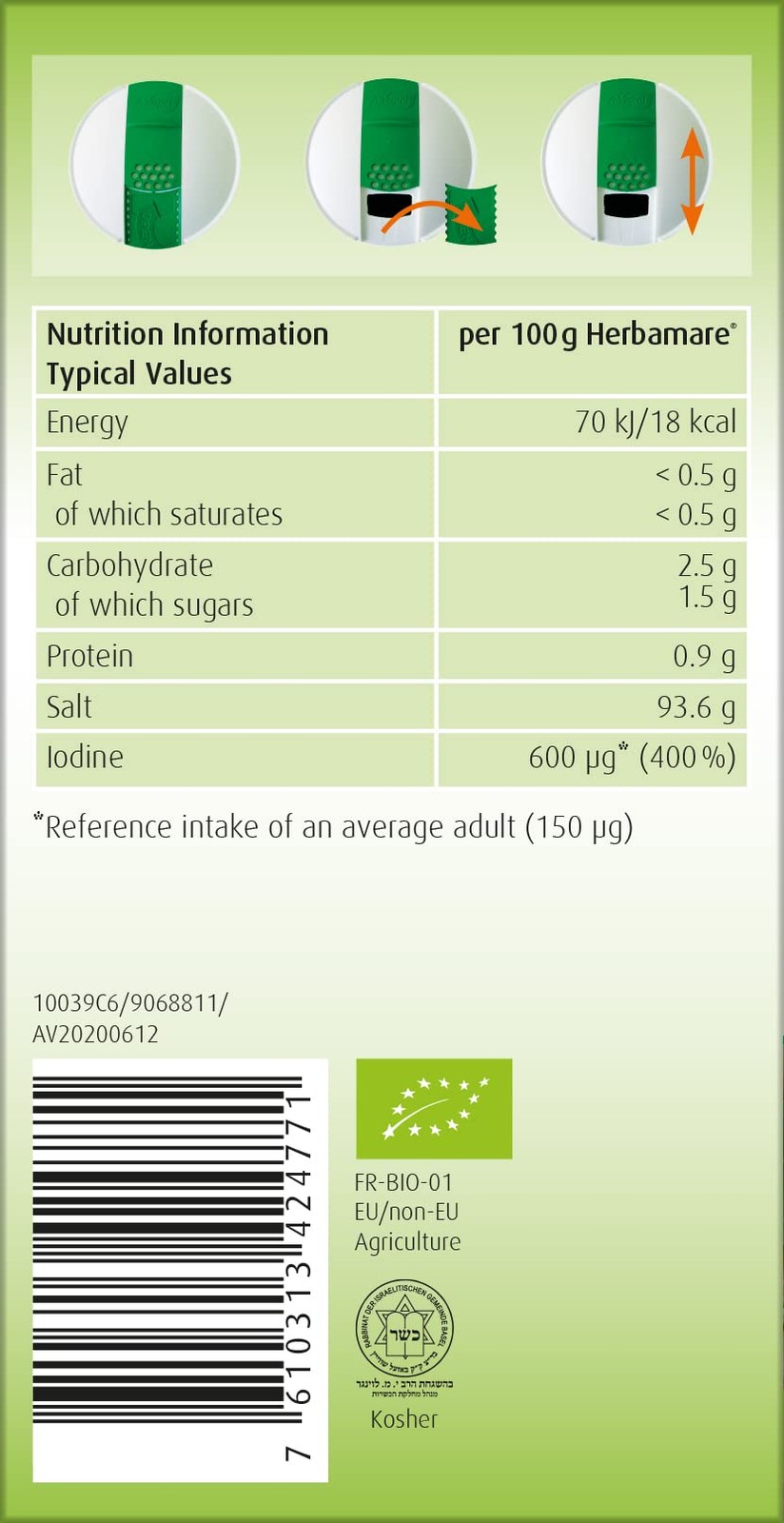 Vogel Herbamare Original (500g = 17.86oz) 17.5 Ounce (Pack of 1)