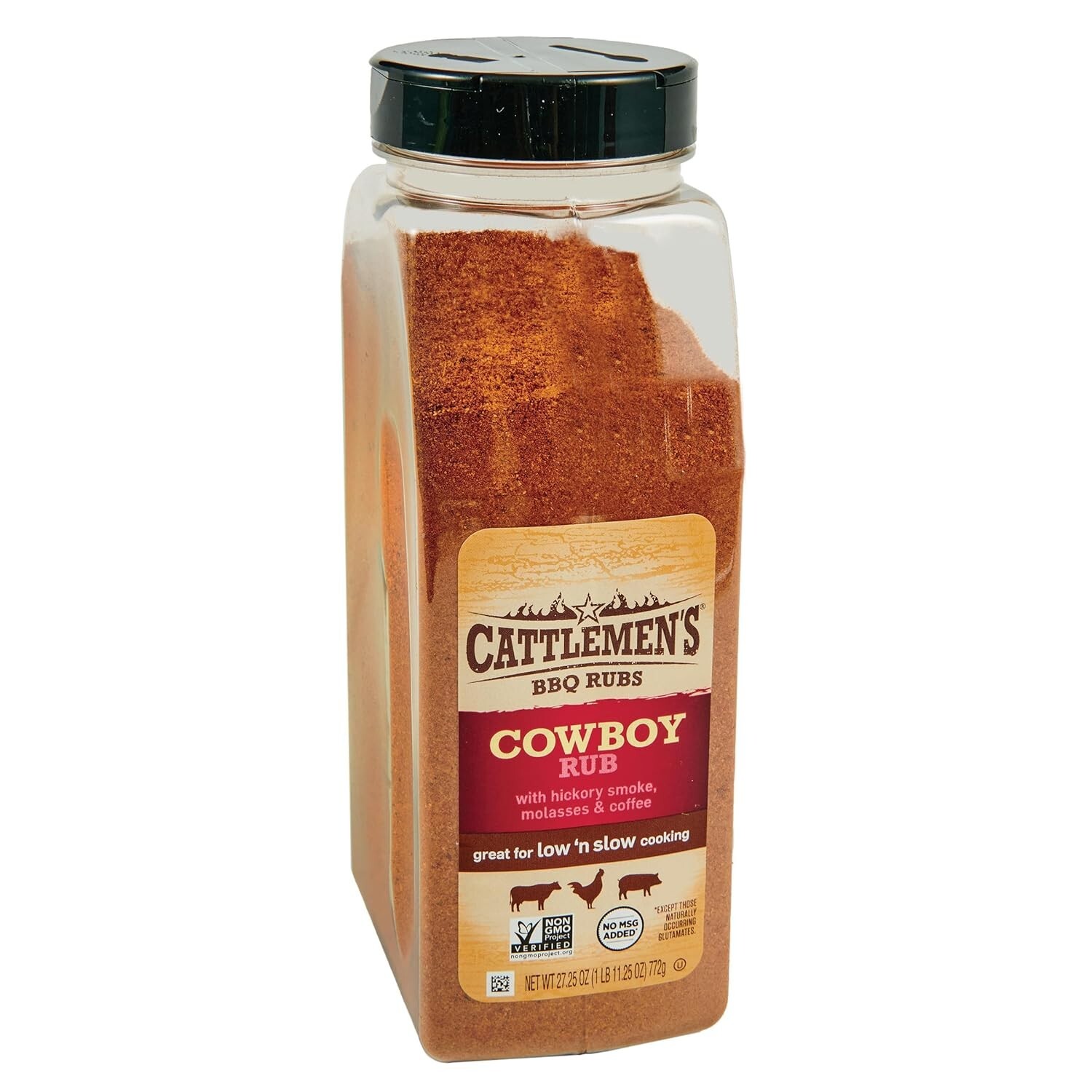 27.25 oz Cowboy Rub – Bold Hickory Smoke Seasoning for Prime BBQ Flavors