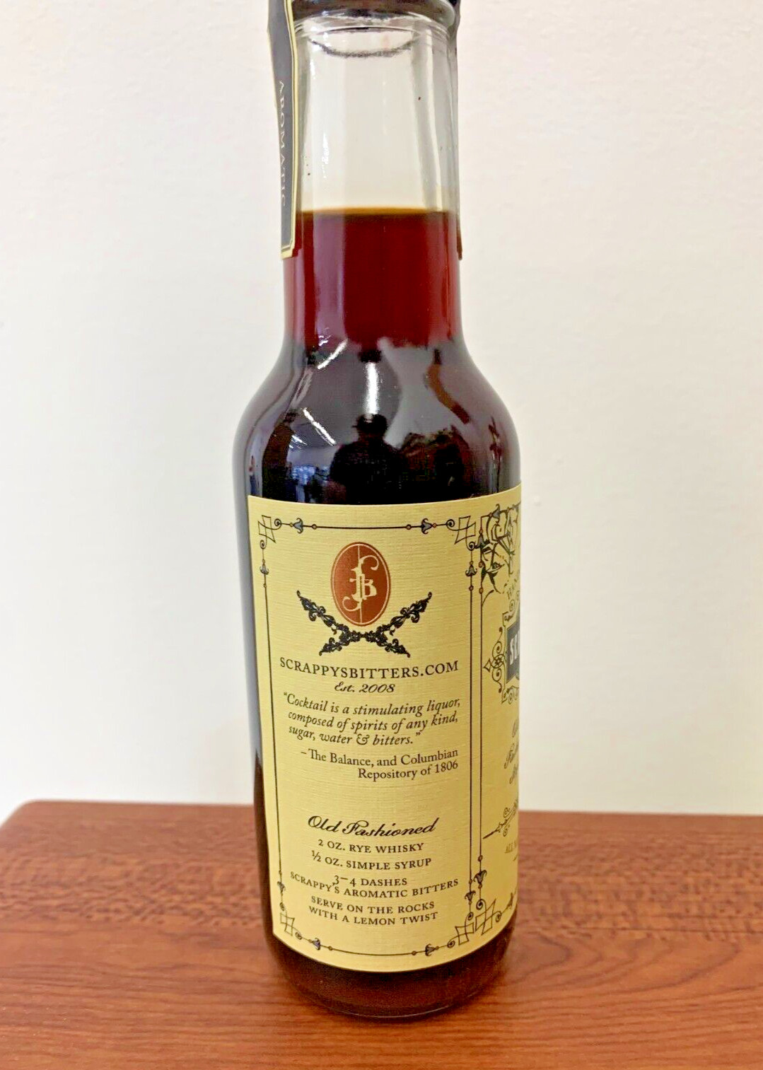 Scrappy’s Aromatic Bitters! Scrappys Cocktail Old Fashion Bitter Bottle Drink