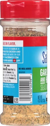 McCormick Salt Free Garlic and Herb Seasoning 4.37 oz
