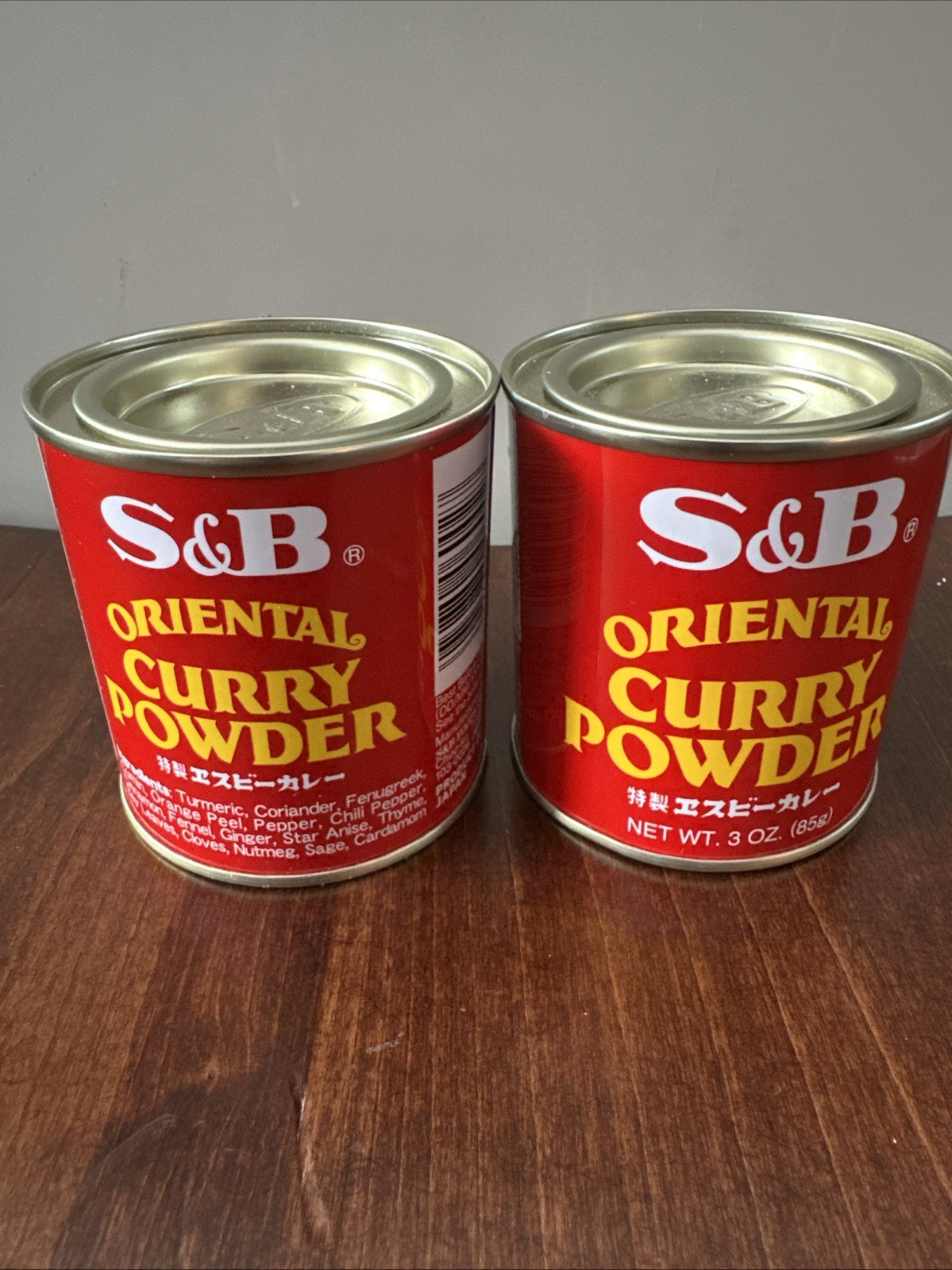NEW 2 S&B JAPANESE CURRY POWDER SEASONING / SPICE 3 OZ. Exp. 01/2027