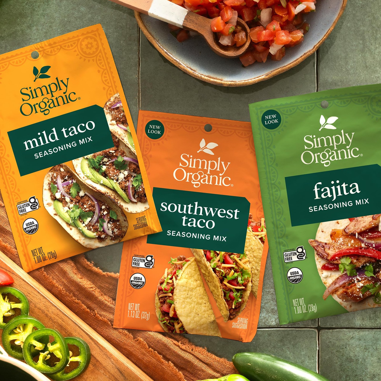 Organic Fajita Seasoning Mix 1 Ounce Premium Tex Mex Flavor For Tacos And Grill