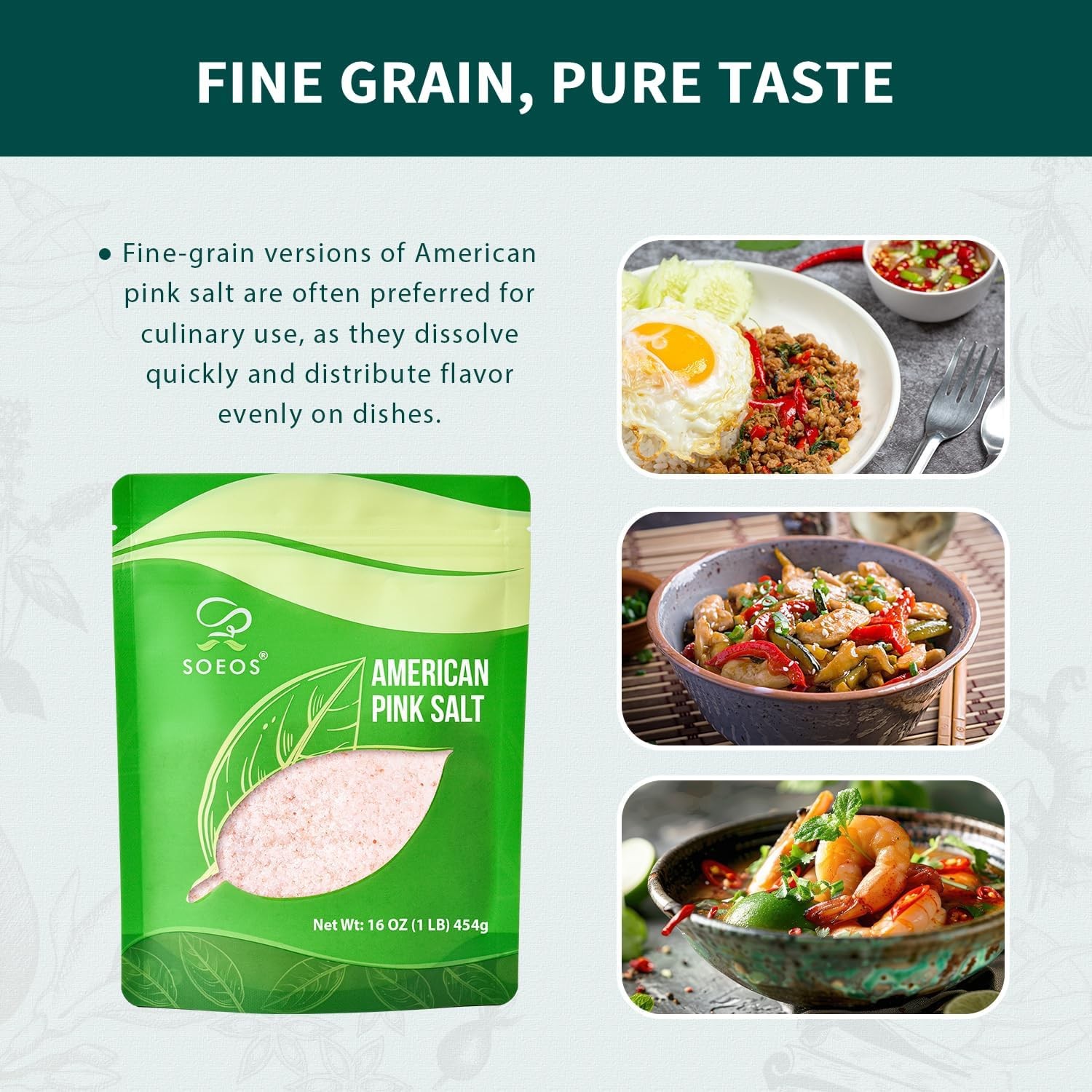 American Pink Salt, Fine Grain, 16oz (453g), Sea Salt, Curing Salt