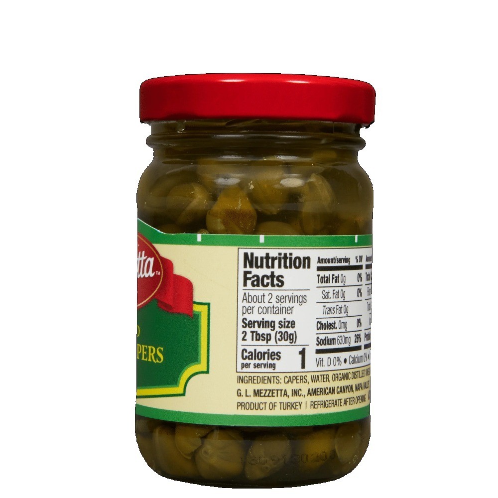 (3 pack) Imported Non-Pareil Capers, 4 fl oz Jar