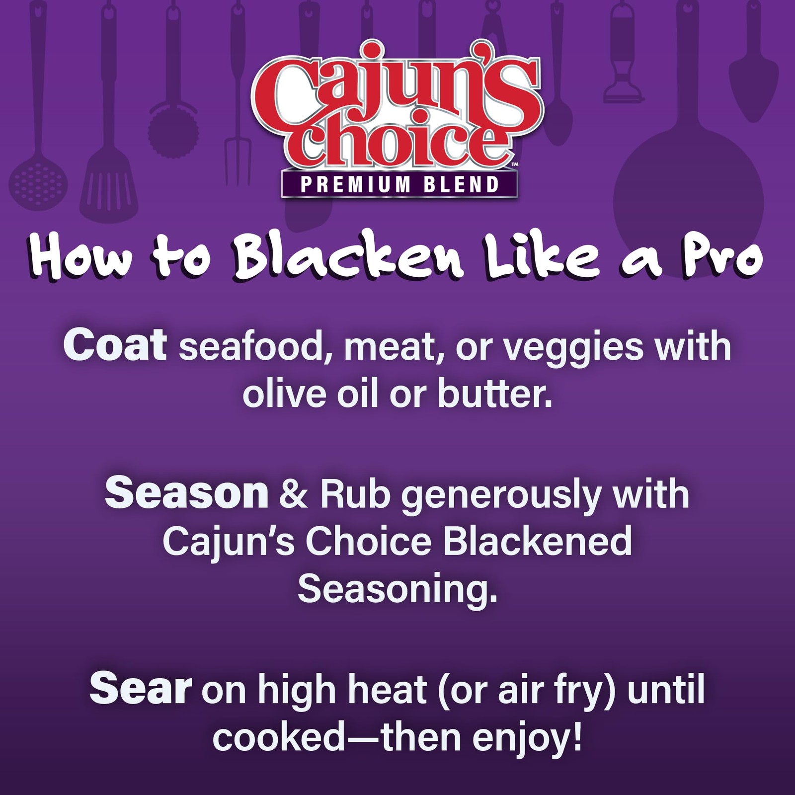 Blackened Seasoning – All Natural, Low Salt, Gluten-Free for Fish & BBQ