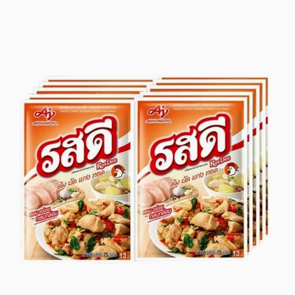 Rosdee Powder Chicken Ajinomoto Flavor Seasoning Thai Cooking Food10 x 70g.