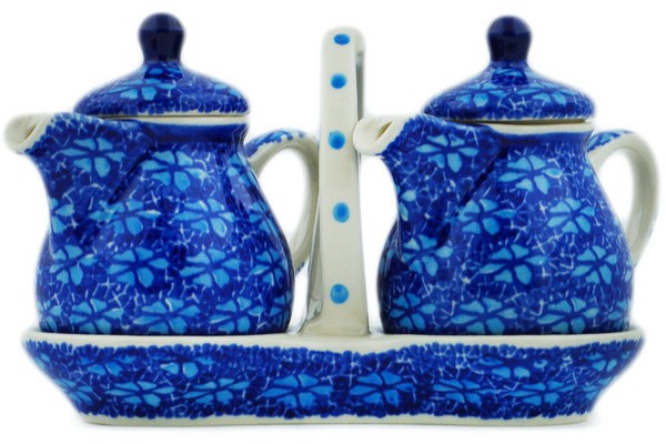 Polish Pottery Seasoning Set 6″ Deep Into The Blue Sea-Artisanimports|10561