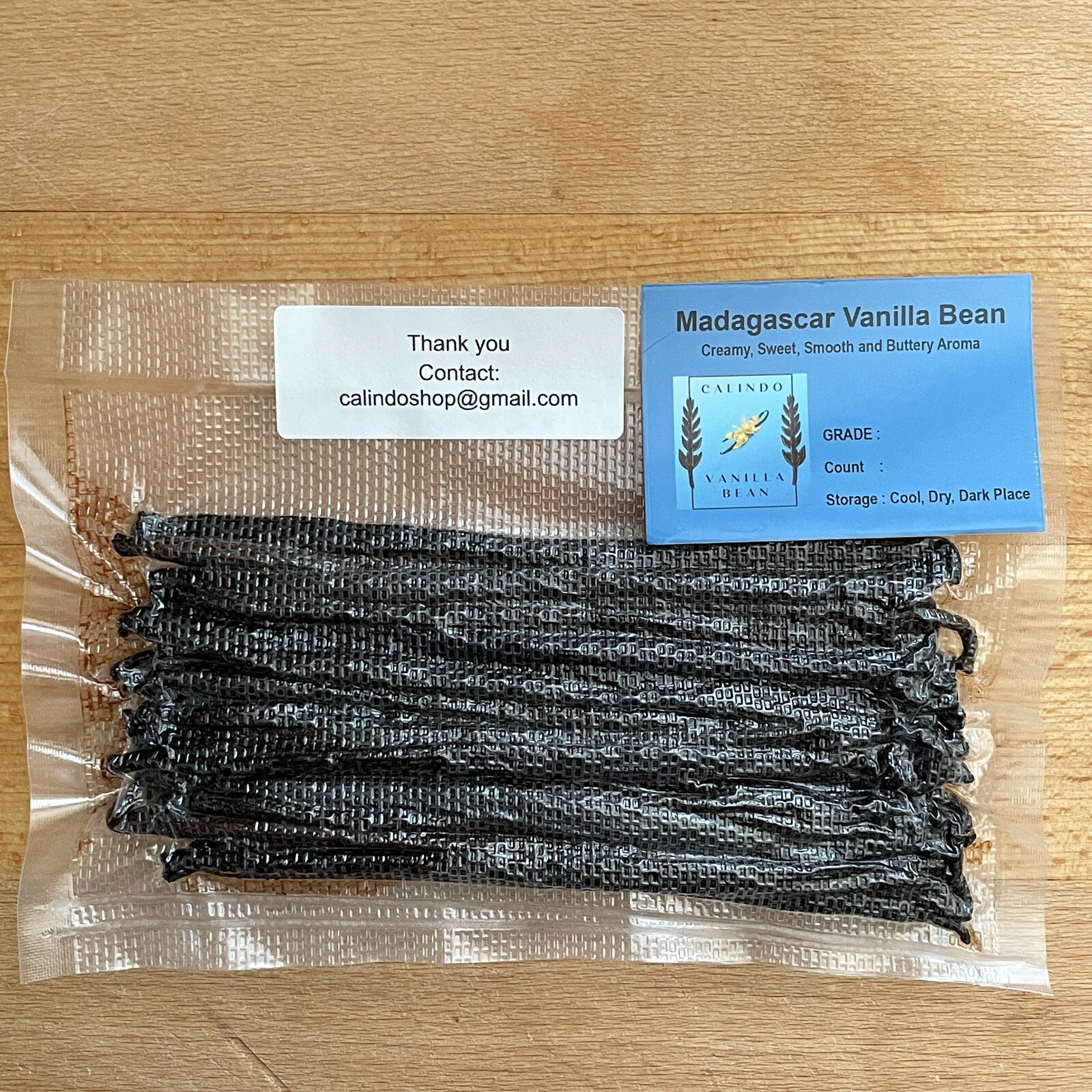 5oz Fresh Madagascar Vanilla Beans Grade B Size 6” – for Vanilla Extract Baking