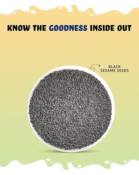 Pure Black Sesame Seeds Indian Organic Spices Black Til for Weight Loss