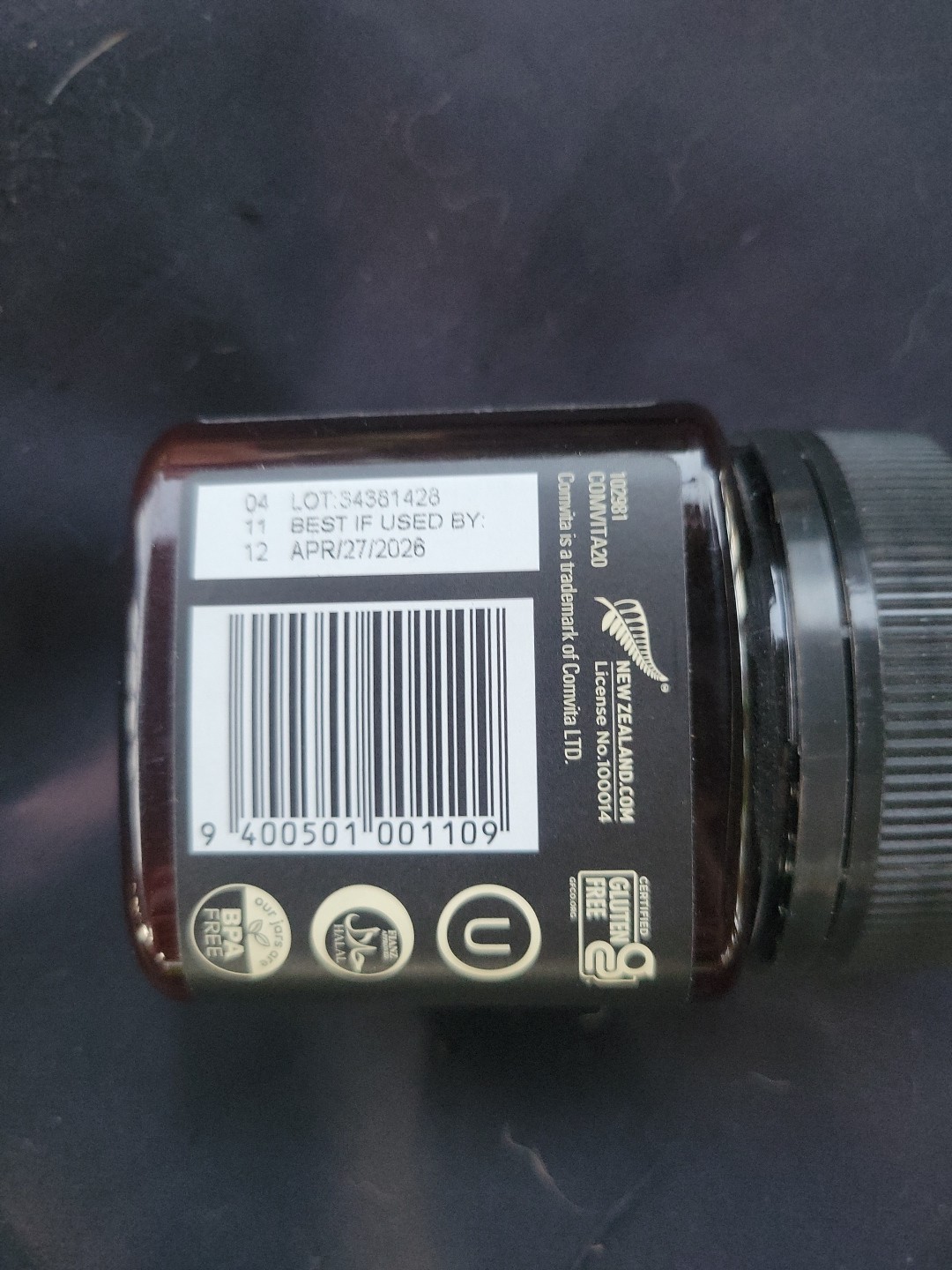 Comvita Raw Wild New Zealand Manuka Honey Certified UMF 5+ MGO 83+ 8.8 oz (250g)