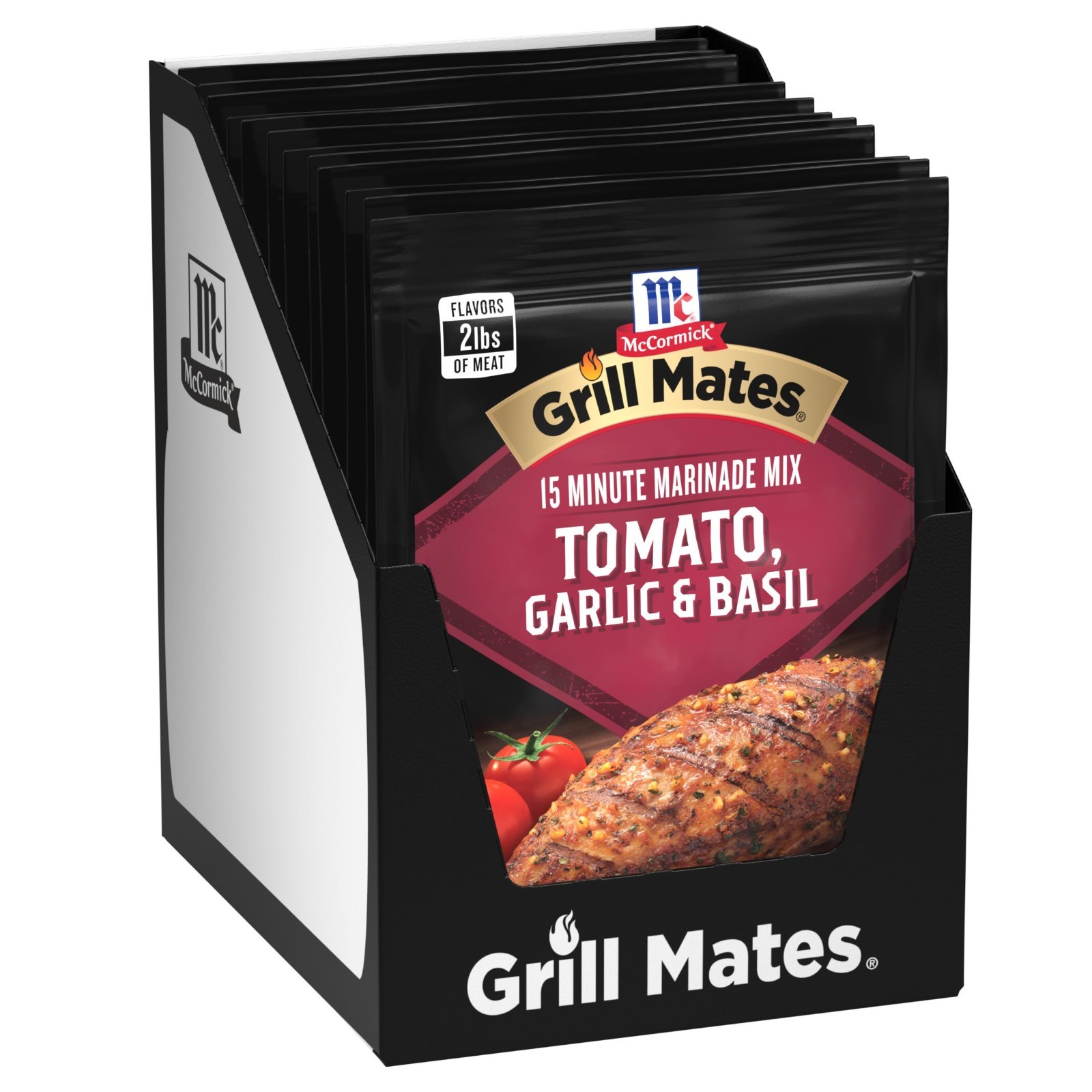 Juicy Marinade Mix for Chicken, Shrimp & Beef – Tomato, Garlic & Basil Flavor