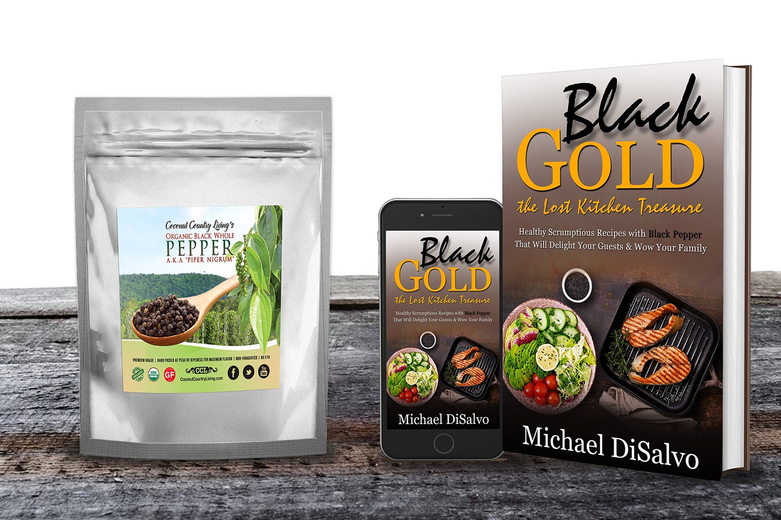 Organic Whole Black Peppercorns – Fair Trade Premium Whole Black Pepper for G…