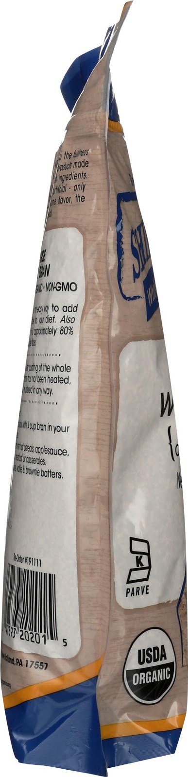 Shiloh Farms, Bran Coarse Organic, 16 Ounce 1 Pound (Pack of 1)