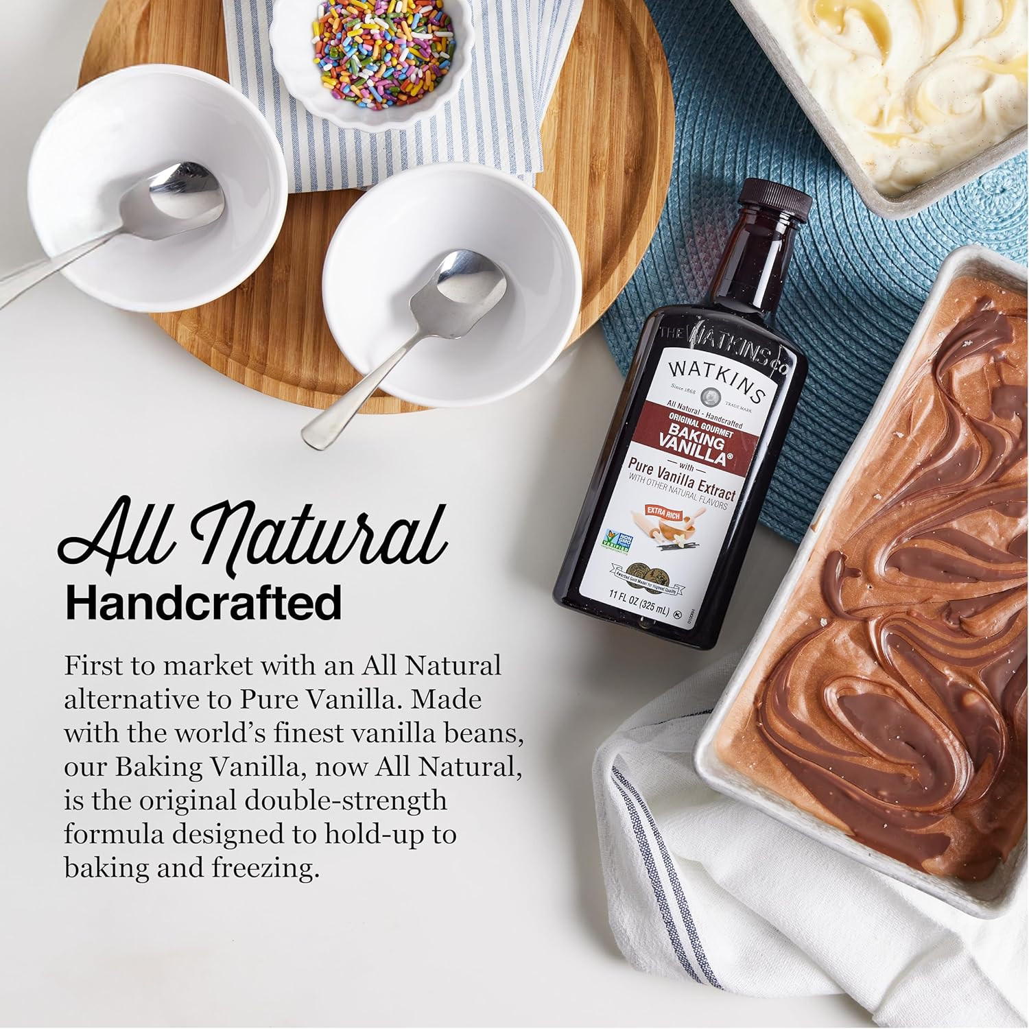 All Natural Original Gourmet Baking Vanilla, with Pure Vanilla Extract, 11 Fl Oz