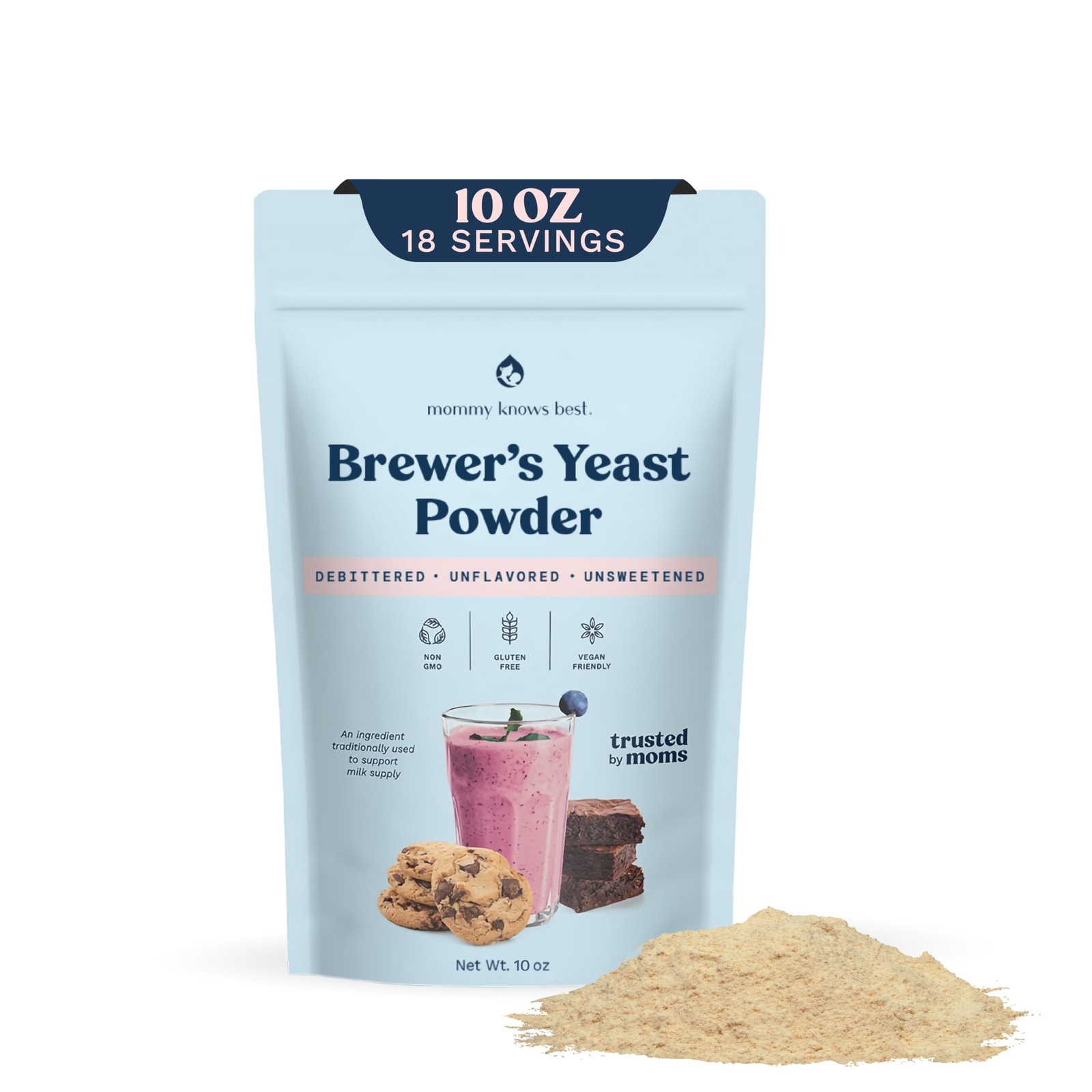 Brewer’s Yeast Powder for Lactation Support for Breastfeeding | Mild-Tasting,…