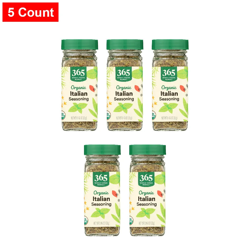 365 By WFM, Organic Italian Seasoning, 0.46 Ounce – 5 Count
